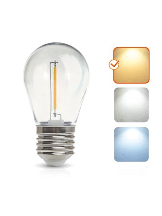 Żarówka LED ST45 1W E27 2700K LED2B 001251 2