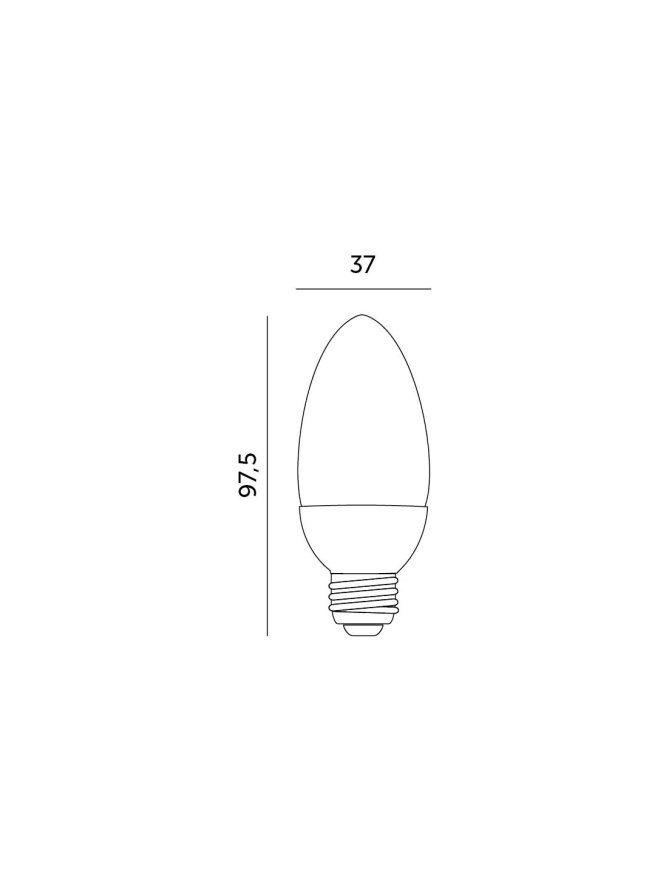 Żarówka LED SW 7W E27 6500K LED2B 001303