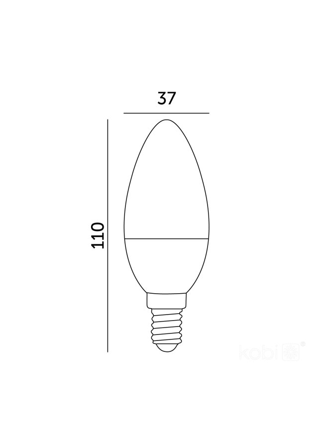 Żarówka LED SW 8,5W E14 3000K Kobi Premium 004458