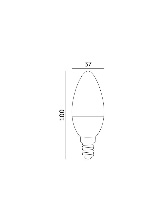 Żarówka LED SW 8,5W E14 4000K LED2B 001299