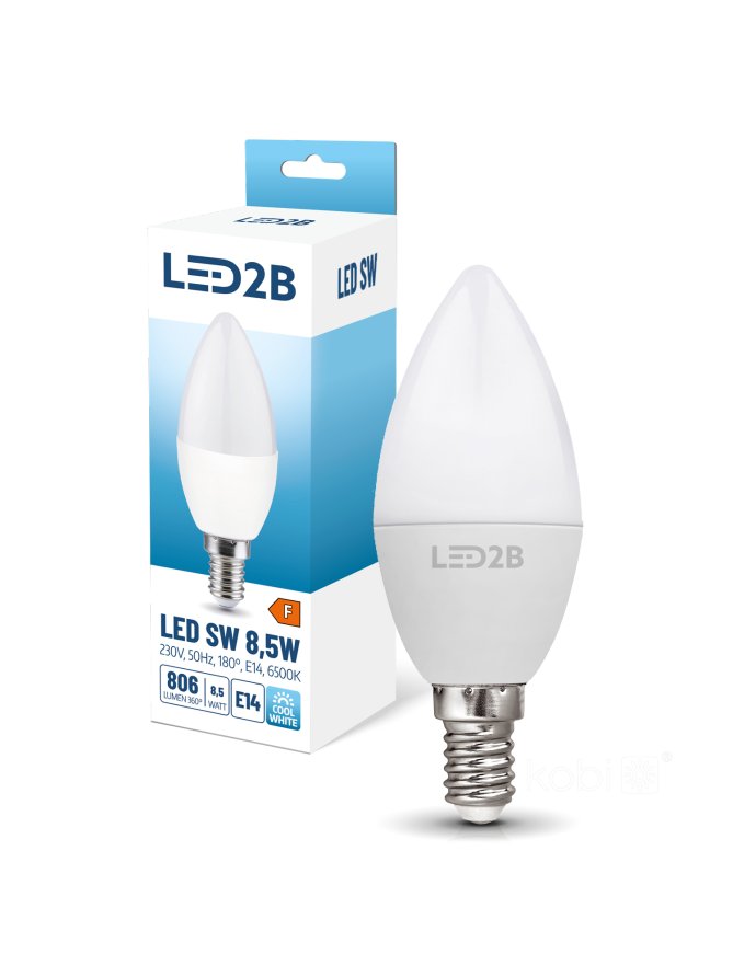 Żarówka LED SW 8,5W E14 6500K LED2B 001300