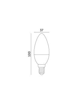 Żarówka LED SW 8,5W E14 6500K LED2B 001300