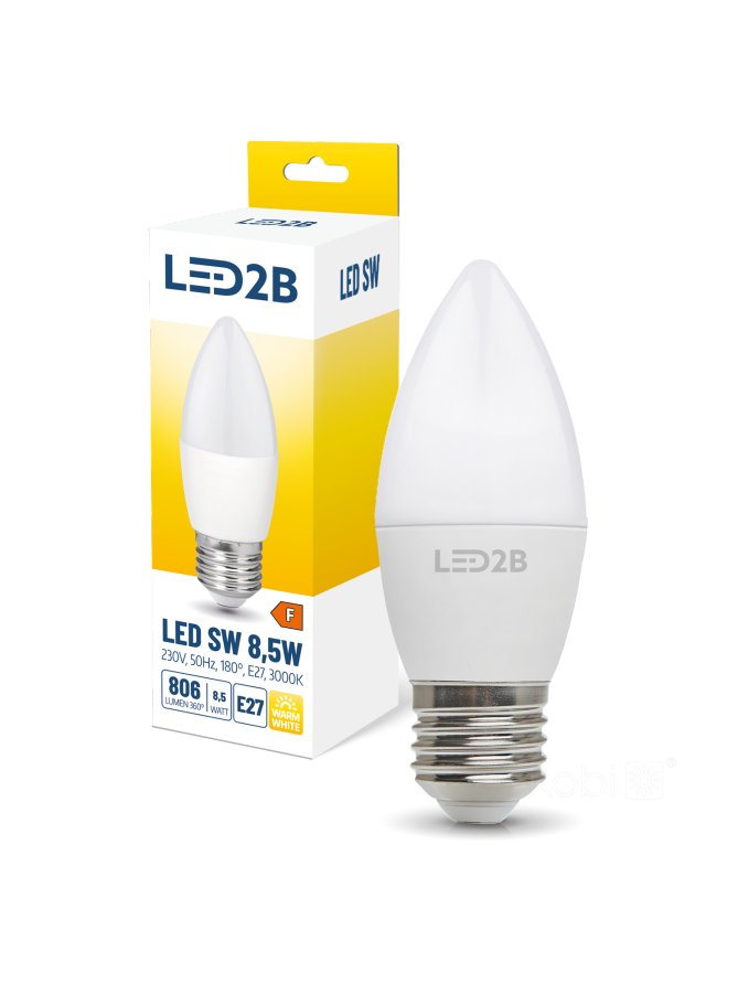 Żarówka LED SW 8,5W E27 3000K LED2B 001304