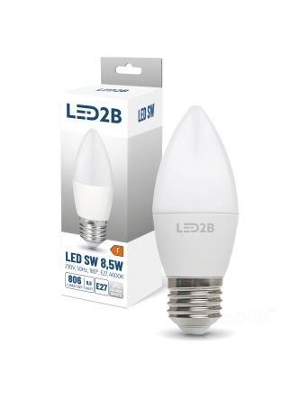 Żarówka LED SW 8,5W E27 4000K LED2B 001305