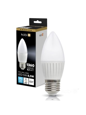 Żarówka LED SW 8,5W E27 6000K Kobi Premium 004466