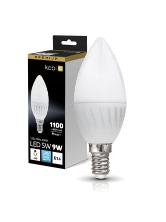 Żarówka LED SW 9W E14 6000K Kobi Premium 001372