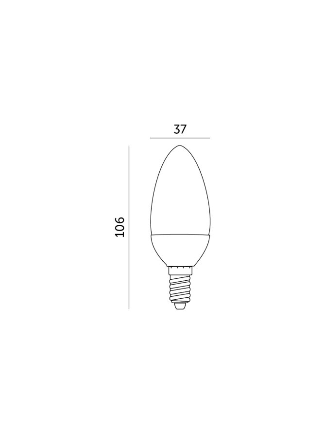 Żarówka LED SW 9W E14 6000K Kobi Premium 001372