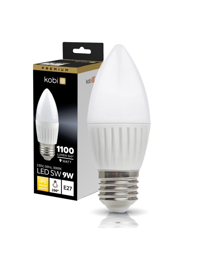 Żarówka LED SW 9W E27 3000K Kobi Premium 001377