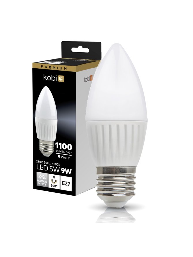 Żarówka LED SW 9W E27 4000K Kobi Premium 001378
