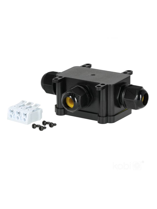 Konektor hermetyczny HERMELINKx3 3x0,5-2,5mm² 4-8mm IP68 Kobi 005003