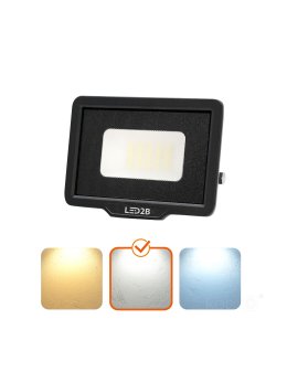 Naświetlacz LED halogen zewnętrzny MH 20W 4000K IP65 czarny LED2B 001648