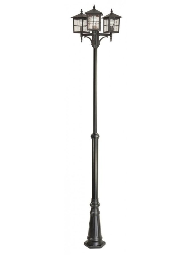 Latarnia ogrodowa z trzema kloszami WENECJA 3xE27 280cm | LEDco.pl