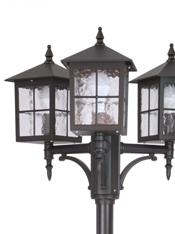 Latarnia ogrodowa z trzema kloszami WENECJA 3xE27 280cm | LEDco.pl