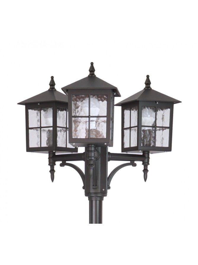 Latarnia ogrodowa z trzema kloszami WENECJA 3xE27 280cm | LEDco.pl