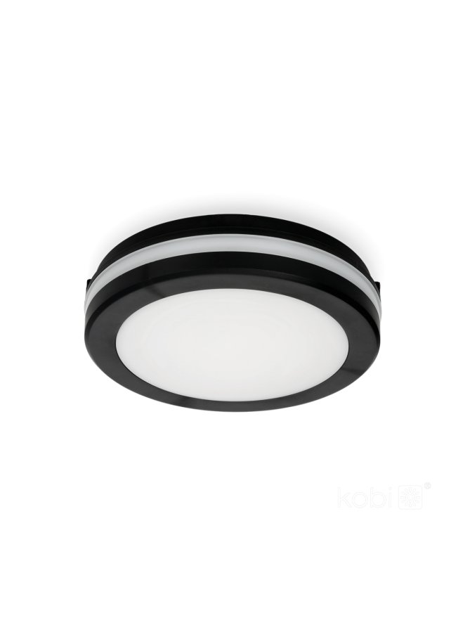 Plafon LED sufitowy NAIROS 12W CCT IP65 czarny Kobi Premium 001795