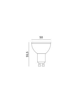 Żarówka LED GU10 7W 6500K LED2B 001280