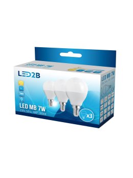 Żarówka LED MB 7W E14 3000K 3-pak LED2B 001287