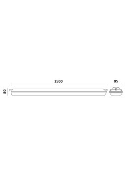 Oprawa hermetyczna liniowa LED NEXFORCE N2 max. 52W 3CCT DALI Kobi Pro 005334