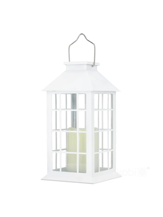 Lampion solarny ogrodowy CANDELIO LED 2700K biała LED2B 002233