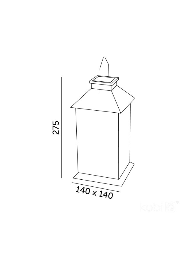 Lampion solarny ogrodowy CANDELIO LED 2700K biała LED2B 002233
