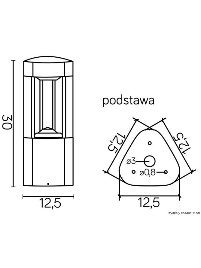 LAMPA FAN 30cm GL 11201