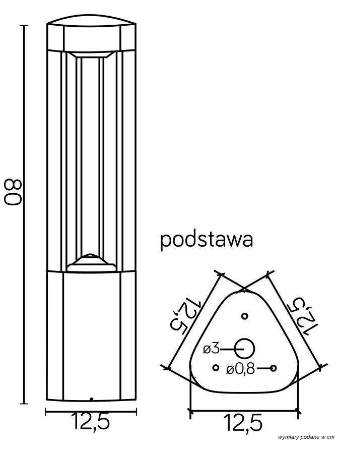 LAMPA FAN 80cm