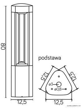 LAMPA FAN 80cm