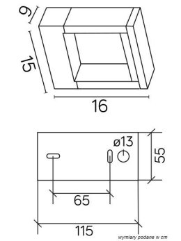 KINKIET FORM YB19504